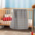 CHUROUSY 30x40 Inch Brown Plaid Checkered Baby Blanket for Boys Girls Geometric Gingham Nursery Swaddling Wrap Rustic
