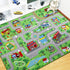 Capslpad Kids Educational Play Rug - 6.6' x 5' Traffic Road Car