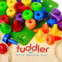 Toddler Peg Board Sensory Toys - Montessori Educational Toys for Toddlers, 30 Pieces Stackable Pegs + E-Book