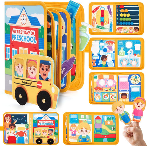 hahaland Busy Book Preschool Learning Activities - First Day of School Gifts