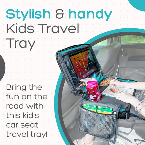 BE Family Travel Kids Car Seat Travel Tray, Car Accessories for Children, Car Seat Snack Tray, Traveling Essentials