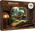 BBOLDIN 1000 Train Forest Book Puzzle Pieces for Adults, Magic Vintage Plant Jigsaw Puzzles Castle, Fantasy Bookshelf