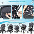 Orzbow Universal Sun Shade for Stroller, Detachable UPF 50+ Cover with See Through Mesh Window, Cute Cat Sun Protection