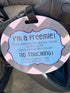 THREE LITTLE TOTS Blue Boy Preemie No Touching Baby Car Seat Sign, Stroller Tag, CPSIA Safety Tested Gift