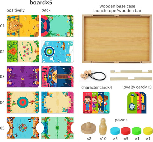 '-10 1 3+ QZMTOY Large Fast Sling Puck Game Air Hocky Table Game Bowling Games in Family Games for Boys