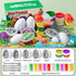Sets 3-5, 5 3D DOLIVE Dinosaur Playdough for Kids Ages Dino Toys with Adventure Map, Toddler Easter Basket Stuffers
