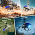 3.5 2 2.4GHz DEERC Remote Control Helicopter, CH Altitude Hold RC Helicopters w/Gyro for Beginner, Shells LED Light One