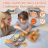 Set,Children Wooden Play Food Toys for Toddler,Kids Baking Cutting Game Kitchen Bakery Pretend Play,Early Educational