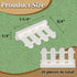 Fence Building Block Set, 20 Pieces Building Accessories for Garden Trees/Flowers/Farm Animal, Compatible with Classic Building Bricks (Cream Color)