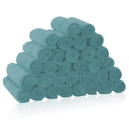 32 Pack Baby Washcloths - Luxury Coral Fleece - Absorbent and Soft