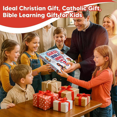 24 Garybank Guess Bible Who Am I Games for Kids, Holy Bible Characters with Life Story & Verse Cards, Bible Trivia