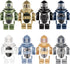 Toy Soldiers Figures, Black Bomb Disposal Suit Armor E.O.D Suit, Military Equipment Custom Minifigure for Ages 3+