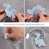 Stylish Silicone Pacifier Clips 4-Pack for Baby Boys and Girls, Woven Rope Design for Teething Relief, Grey