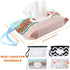 FEBSNOW 4 Pack Baby Refillable Wet Wipe Dispenser, Reusable Portable Travel Wipes Holders
