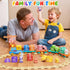 1-2-3, Set 2-4 1 2 3 Counting 1 2 3 Toddler Boy Girl Toys Train for Toddlers with Music & Light, Toys for Year Old Boy