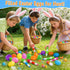 12 Pack 12 12 24 Easter Basket Stuffers Novelty Pen Transform Filled Easter Eggs with Toys Inside, Easter Party Favors