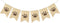 Uniwish Dog Paw Print Banner, Puppy Animal Theme Birthday Party Decorations, Rustic Burlap Bunting