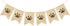Uniwish Dog Paw Print Banner, Puppy Animal Theme Birthday Party Decorations, Rustic Burlap Bunting