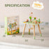 11-in-1 ROBUD Activity Table, Montessori Learning Table with Bead Maze, Gears, Track, Shape Matching, Storage & More