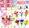 UMEELR Flowers Building Blocks, 24 Packs DIY Flower Pre Filled Easter Egg Surprise