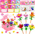 UMEELR Flowers Building Blocks, 24 Packs DIY Flower Pre Filled Easter Egg Surprise