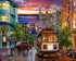 Vermont Christmas Company 1000 Piece Jigsaw Puzzle - San Francisco Trolley, Family Time with Large Interlocking Pieces