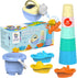 Water Time Buddies 11pcs Toddler Water Toy Set with Watering Can, Boats,