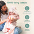 Set 100% (33" 33") CuddleBug Premium Hooded Baby Bath Towel & Washcloth (Bear) - Cotton Terrycloth Hooded Baby Towels