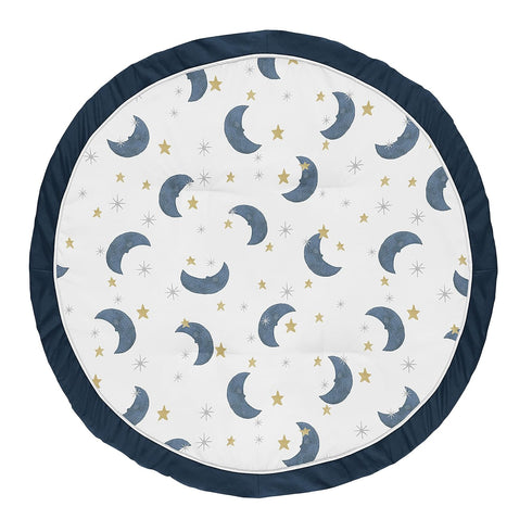 Sweet Jojo Designs Moon and Star Boy or Girl Baby Playmat Tummy