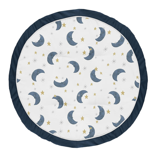 Sweet Jojo Designs Moon and Star Boy or Girl Baby Playmat Tummy