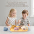 Set Set 3 4 5 6 4Cups 4Coasters 4Scoops Tea Party for Toddlers, Silicone Play Tea for Girls and Boys Years Old, Kitchen