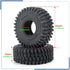 4PCS RC Soft Rubber 1.0 Tires, 64MM Foam Insert for 1/18 TRX4M Upgrades, 1/24 SCX24