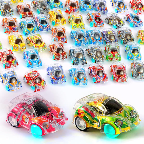 100 Pcs Mini Pull Back Cars, Small Cars for Toddlers, Easter Basket