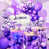 PartyWoo 120 pcs Purple Balloons 5 Inch Mini Light Pastel Lavender Lilac Latex for Graduation Baby Shower Wedding Party