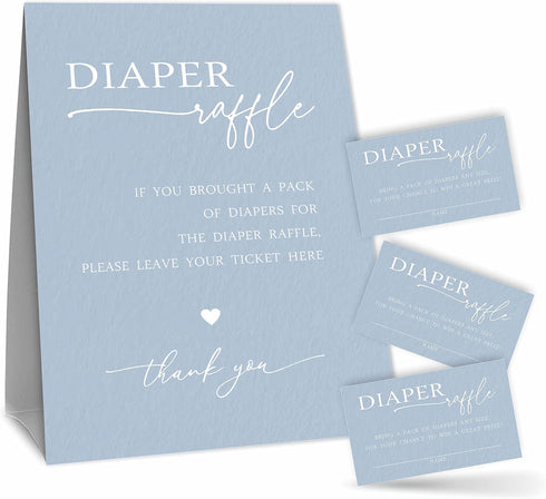 TPYEN Diaper Raffle Set For Baby Shower - Minimalism - 1 Standing