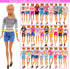 BARWA 10 Sets Doll Clothes, 3 Sequins Dresses, 3 Floral Dresses & 4 Casual Outfits for 11.5 Inch Dolls