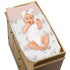 Blush Pink, Mint Green & White Woodland Deer Floral Changing Pad Cover by Sweet Jojo Designs