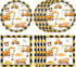 Fitoyplak 40Pcs Construction Plates and Napkins Set Construction Birthday Decorations Disposable Tableware Paper