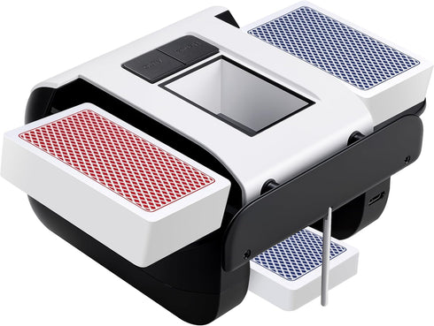 Richwon Automatic Card Shuffler, Rechargeable 1-2 Deck Card Dealer Machine, Low Noise