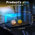 Lighted Display Case for 1/24 Scale Model Cars - No Assemble Acrylic Case with Lights and Leather Base