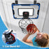 Indoor Basketball Hoop for Kids Age 5-10 - Over The Door Mini Hoop with Electronic Scoreboard & 3 Balls
