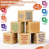 Conversation Cubes with Tic Tac Toe Game - Wooden Block for Family Game Night and Therapy Icebreaker