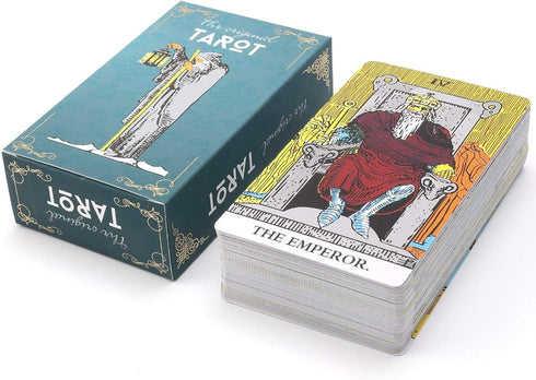 MagicSeer Tarot Cards, 78 Pcs Large Borderless Deck for Beginners and Experts, Velvet Bag Included.