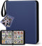 Mlikero Trading Card Binder, 9 Pocket Card Display, 720 Double Sided Pocket Sports Card Binder, Premium Blue