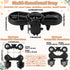 GQIRIL 4-in-1 Universal Stroller Snack Tray - Clip on Strollers Cup and Phone Holder Attachment Accessories, Double
