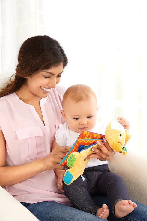Kidoozie Farm Friends Crinkle Book Toy, Fun Educational Toy for Ages 3-18 Months, Machine Washable for Sensory