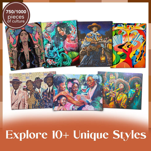 750 (20"x27") Puzzles of Color Feel Your Feels by Lauren Younge Piece Puzzles for Adults, Colorful Artwork Jigsaw