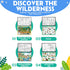Tot Talk Mountain Animals Educational Placemat for Kids – Durable, Double-Sided, Waterproof, Wipeable, 17.5” x 11.5”