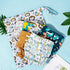 6pcs 1 ALVABABY Cloth Diaper Covers & Wet Dry Bag, Washable Reusable Diaper Shell for Prefold with Multi-Functional Bag