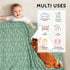 Set Sage Minky Toddler Blanket and Nursing Pillow Cover